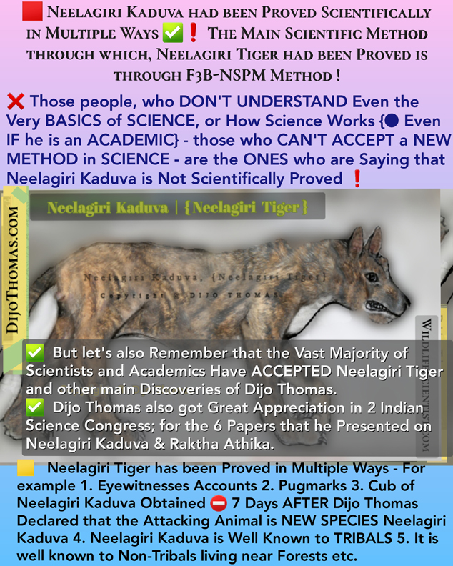 Neelagiri Kaduva Details | F3B-NSPM | Raktha Athika | Chupacabra |  Neelagiri Cheruvan [Pogeyan of BBC Documentary] | Dijo Thomas | New  Discovery | Wildlife Science